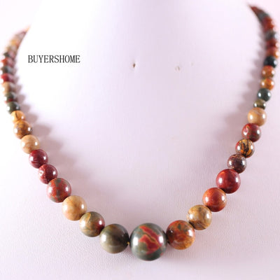 Collier en pierre naturelle vrai corail rouge perles rondes