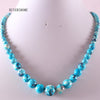 Collier en pierre naturelle vrai corail rouge perles rondes