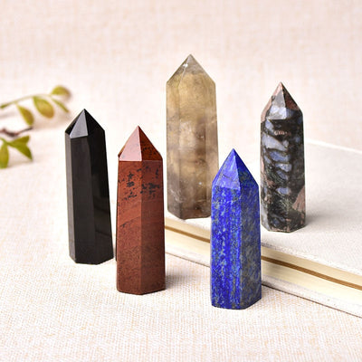 Pierres naturelles, 30 couleurs, baguette en cristal, améthyste Rose Quartz