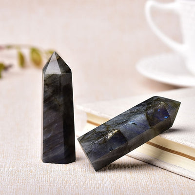 Pierres naturelles, 30 couleurs, baguette en cristal, améthyste Rose Quartz