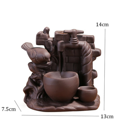 Encens en céramique moine, porte-encens bâtons à reflux, brûleur Lotus