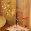 La luz de hadas espíritu árbol brillante árboles LED luz nocturna Mini árbol de Navidad alambre de cobre Garland lámpara luces de hadas vacaciones lámpara