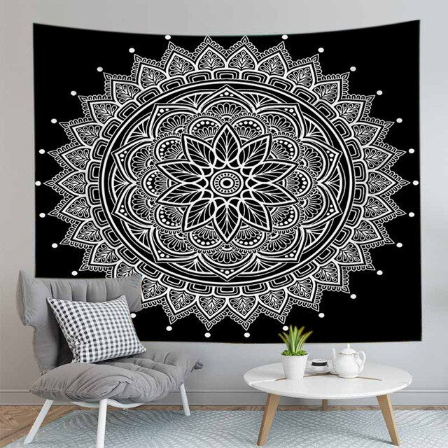 Tapisserie murale en Mandala décoration pour la maison de style bohémien