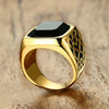 Bague pour hommes onyx noir