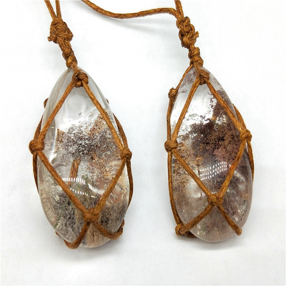 Dragons coeur Labradorite collier pierre naturelle pendentif enveloppement stresse Yoga