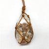 Dragones corazón labradorita collar de piedra natural colgante envoltura tensión Yoga