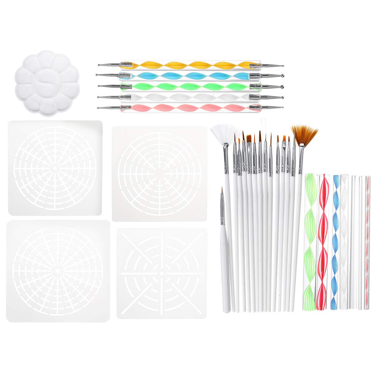Kit de peinture sur différents supports pour dessiner des Mandalas ou autres motifs géométriques