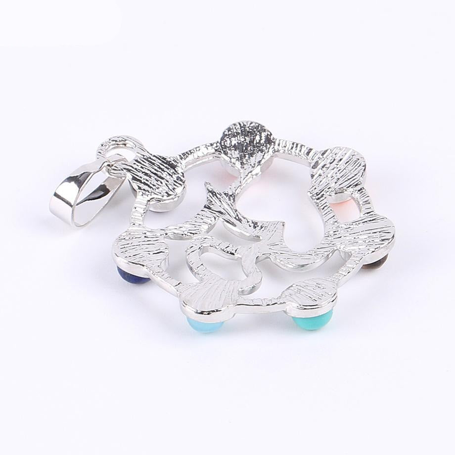Reiki-colliers et pendentifs, 7 Chakras naturels, symbole du Yoga
