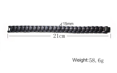 Bracelet magnétique en germanium et en acier inoxydable bijoux de charme pour énergie et santé