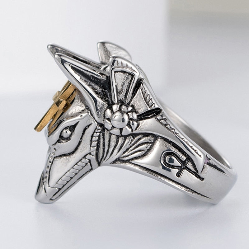 Bague égyptienne Anubis