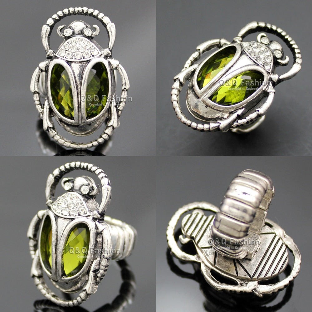 EsES Sortija de escarabajo egipcio