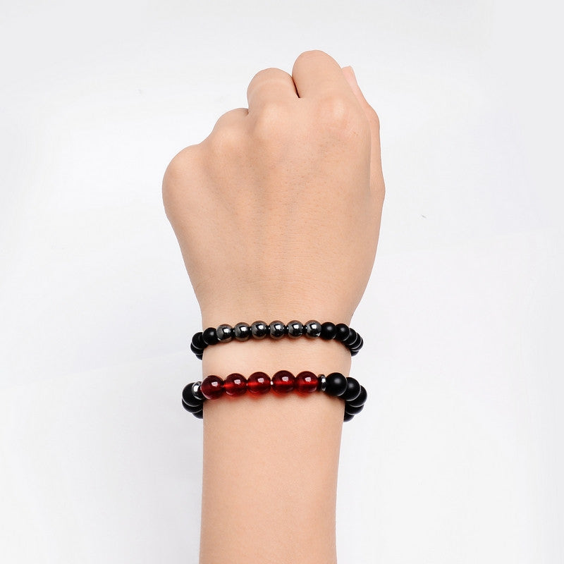 Ensemble de 2 pièces pour les couples perles carrées ou rondes
