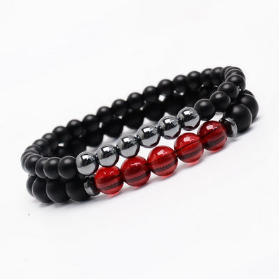Ensemble de 2 pièces pour les couples perles carrées ou rondes