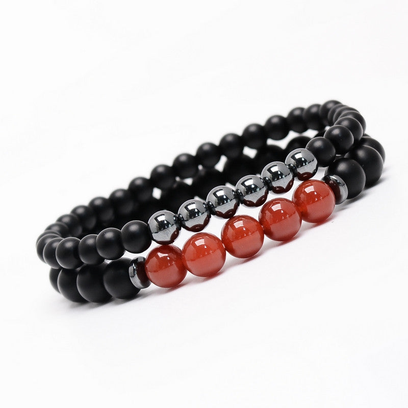 Ensemble de 2 pièces pour les couples perles carrées ou rondes