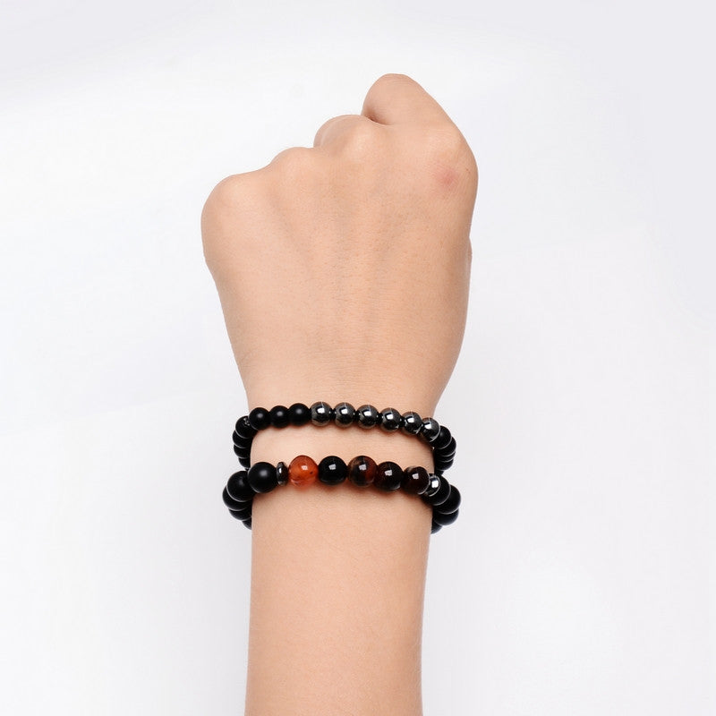 Ensemble de 2 pièces pour les couples perles carrées ou rondes