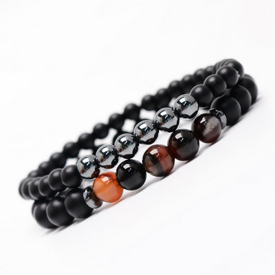 Ensemble de 2 pièces pour les couples perles carrées ou rondes