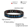 Bracelet magnétique en germanium et en acier inoxydable bijoux de charme pour énergie et santé