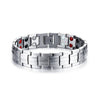 Bracelet magnétique en germanium et en acier inoxydable bijoux de charme pour énergie et santé