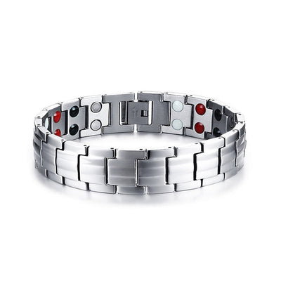 Bracelet magnétique en germanium et en acier inoxydable bijoux de charme pour énergie et santé