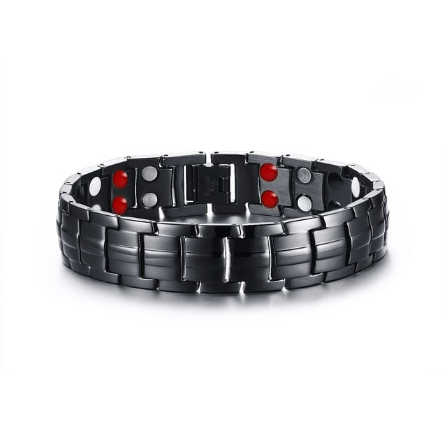 Bracelet magnétique en germanium et en acier inoxydable bijoux de charme pour énergie et santé