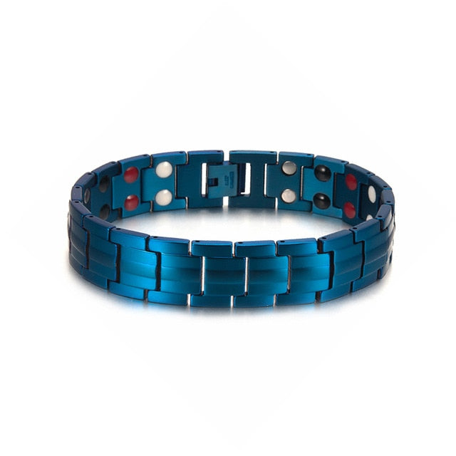 Bracelet magnétique en germanium et en acier inoxydable bijoux de charme pour énergie et santé