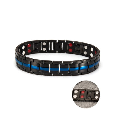 Bracelet magnétique en germanium et en acier inoxydable bijoux de charme pour énergie et santé