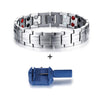 Bracelet magnétique en germanium et en acier inoxydable bijoux de charme pour énergie et santé