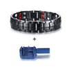 Bracelet magnétique en germanium et en acier inoxydable bijoux de charme pour énergie et santé