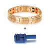 Bracelet magnétique en germanium et en acier inoxydable bijoux de charme pour énergie et santé