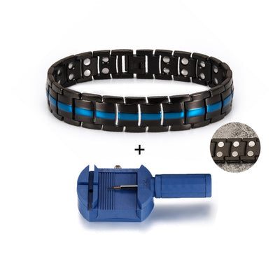 Bracelet magnétique en germanium et en acier inoxydable bijoux de charme pour énergie et santé