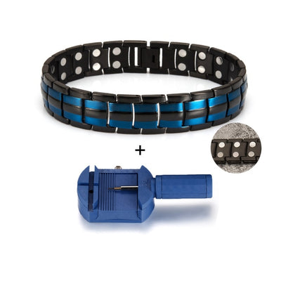 Bracelet magnétique en germanium et en acier inoxydable bijoux de charme pour énergie et santé