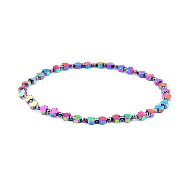 Bracelets extensibles Vintage bijoux en hématite perles en pierre naturelle