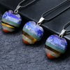 7 Chakra énergie pendentif collier pendule pierre naturelle équilibre guérison