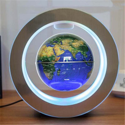 LED mapa de mundo redondo flotante Globo de levitación magnética Magia anti gravedad