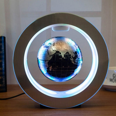 LED mapa de mundo redondo flotante Globo de levitación magnética Magia anti gravedad