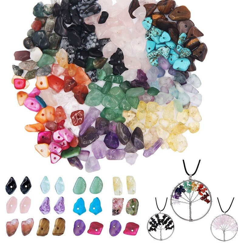 Kit de fabrication de bijoux en pierres chips