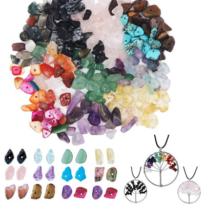 Kit de fabrication de bijoux en pierres chips