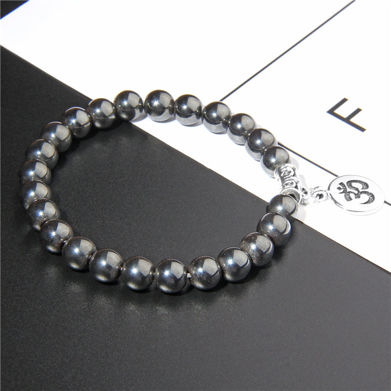 Bracelet à perles de Fluorite naturelle en pierre Chakra bijoux de guérison