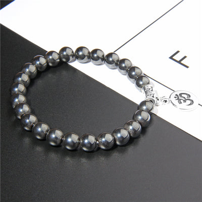 Chakra natural fluorita perla pulsera en Chakra joyas de sanación