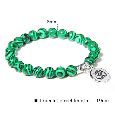 Chakra natural fluorita perla pulsera en Chakra joyas de sanación