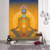 Inde Mandala bouddha Statue méditation 7 ChakraTarot tenture murale psychédéli
