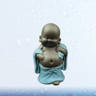 Céramique Maitreya bouddha Statue thé Sculpture sculpté à la main Figurine artisanat