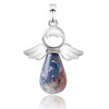 Ange Ailes Pendentif En Pierre Naturelle pour Collier