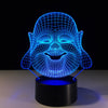 Lampe de nuit à bulles 3D, 7 couleurs changeantes, illusion visuelle 3D