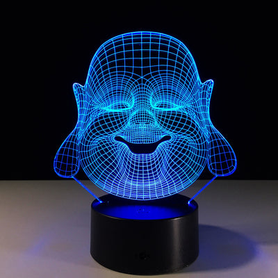 Lámpara de noche de burbujas 3D 7 colores que cambian Ilusión visual 3D Juguete para niños Regalo de cumpleaños de Navidad Lámpara LED 5.0