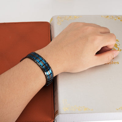 Bracelet magnétique en germanium et en acier inoxydable bijoux de charme pour énergie et santé