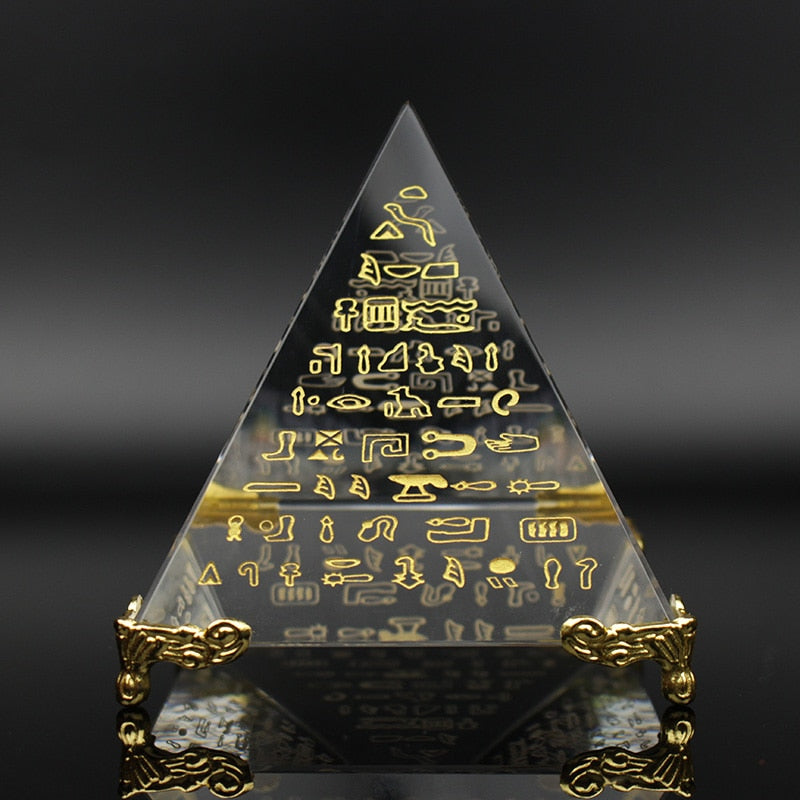 Pyramide de guérison Feng Shui, cristal égyptien Unique