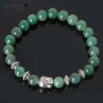 Bracelet perles en pierres avec Bouddha