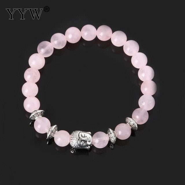 Bracelet perles en pierres avec Bouddha