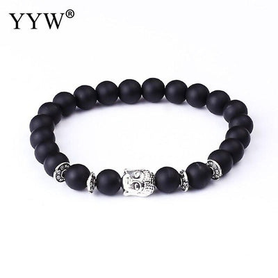 Bracelet perles en pierres avec Bouddha